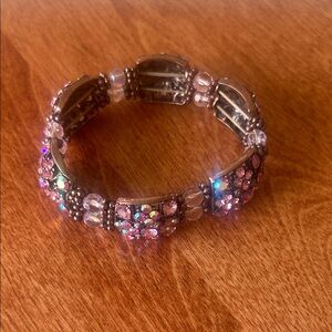Felicia Sparkling Pink Stretchy Bracelet